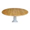 International Concepts Round 42 in Round Dual Drop Leaf Pedestal Table, White / Natural, 42 W, 42 L, 29.5 in H, Wood T02-42DP - alternate 7